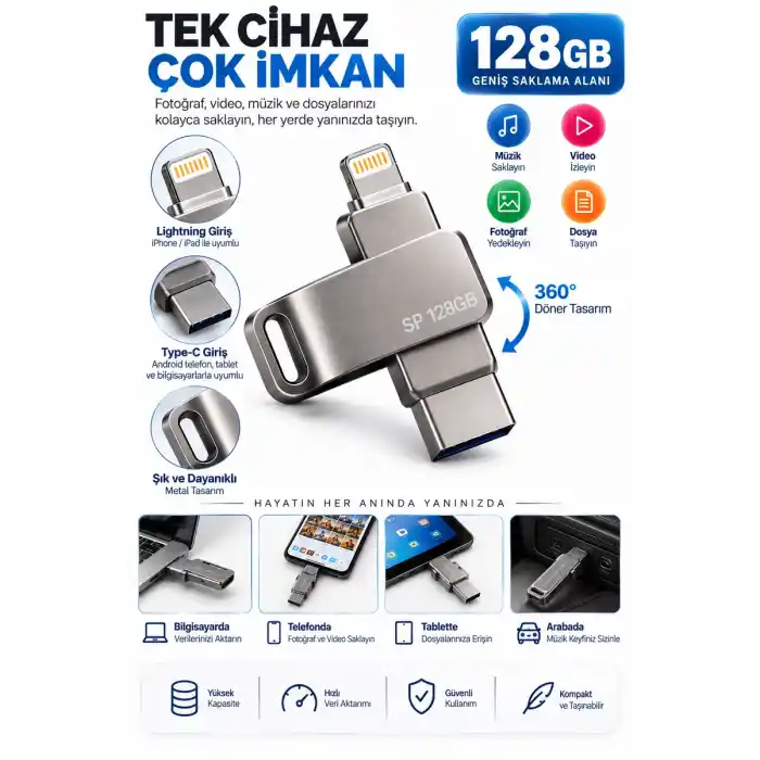 TCX 128 GB FLASH BELLEK