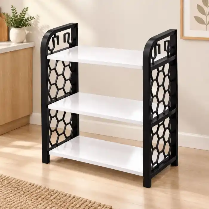TCX 3 Katlı Ahşap Raflı Organizer