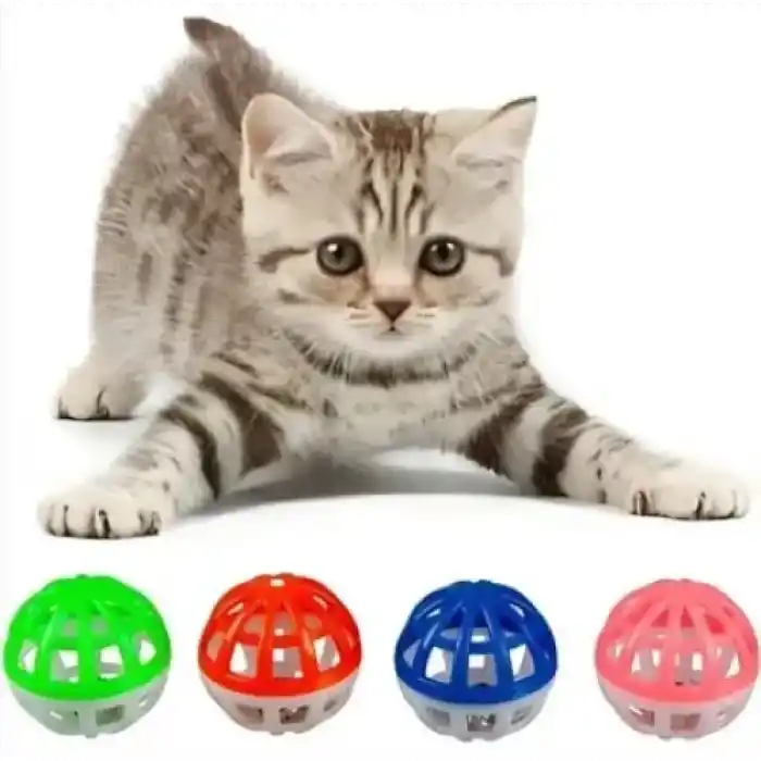 TCX 4lü Çıngıraklı Top Kedi Oyuncağı