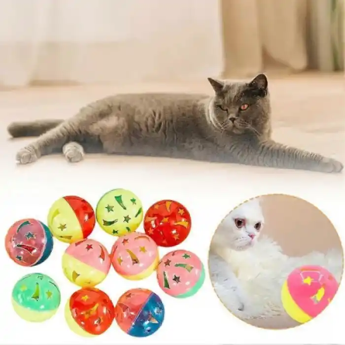 TCX 4lü Çıngıraklı Top Kedi Oyuncağı