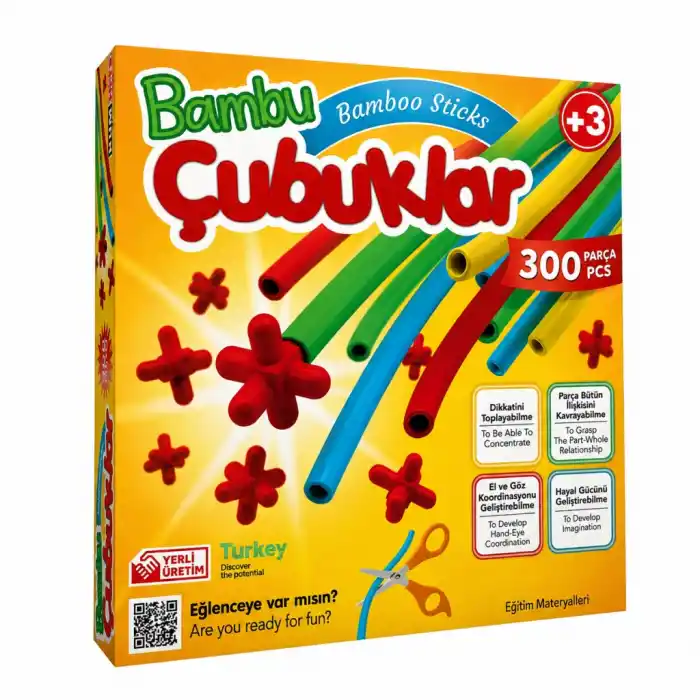 TCX 5462 Bambu Çubuklar - 300 parça / +3 yaş