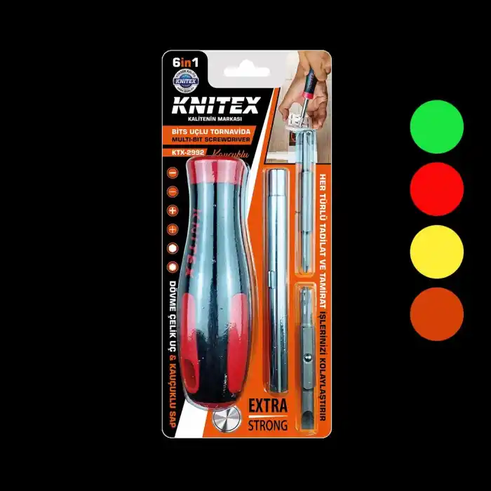 TCX 6-in-1 Kauçuk Uçlu Bits Tornavida