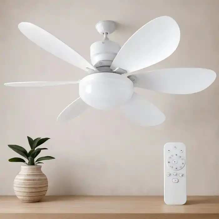 TCX 6 Kanatlı Kumandalı 2in1 Tavan Vantilatör Avize 40W