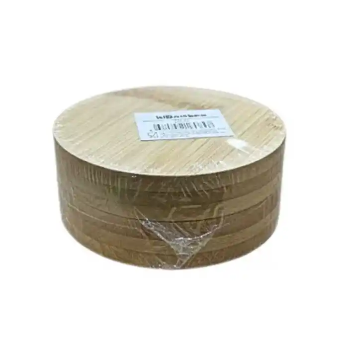 TCX 6 Parça Bambu Yuvarlak Çay Tabağı