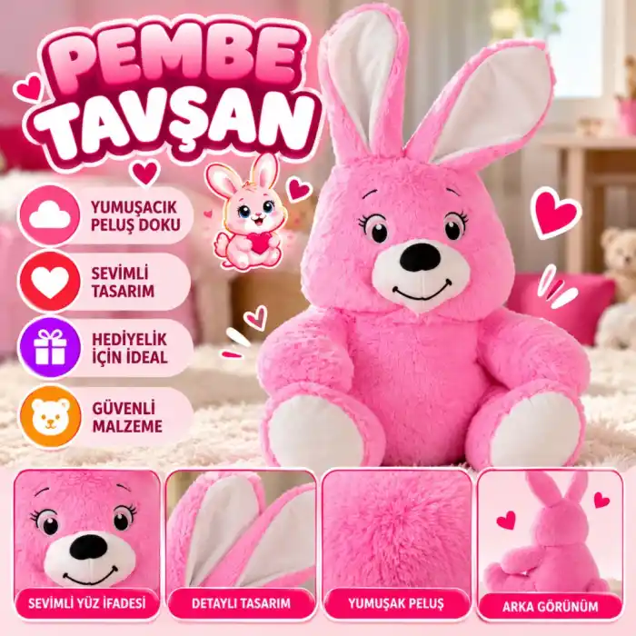 TCX 7890 PEMBE TAVŞAN