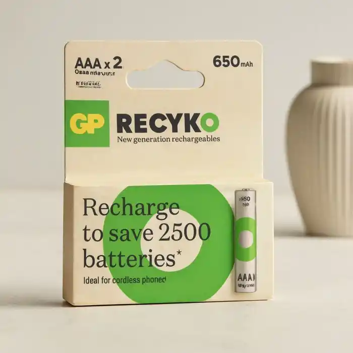 TCX AAA şarjlı pil 650mAh ince
