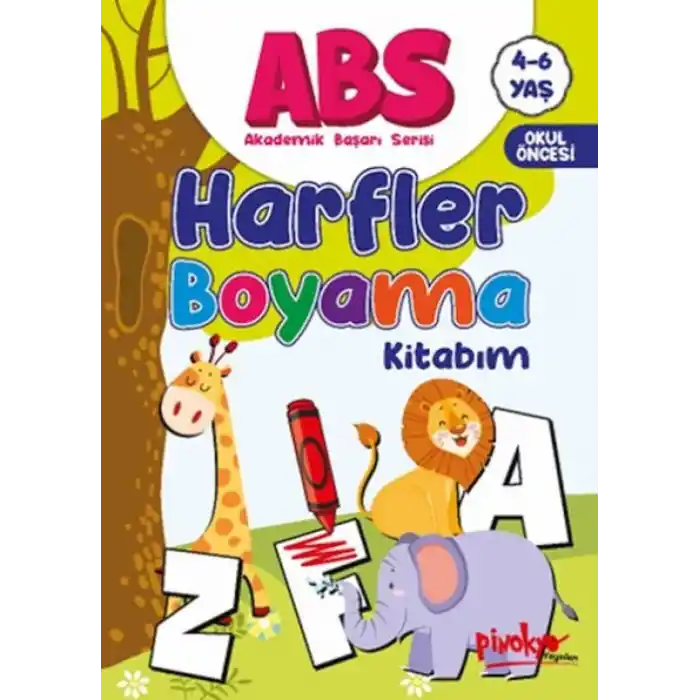 TCX ABS 4-6 Yaş Harfler Boyama Kitabım