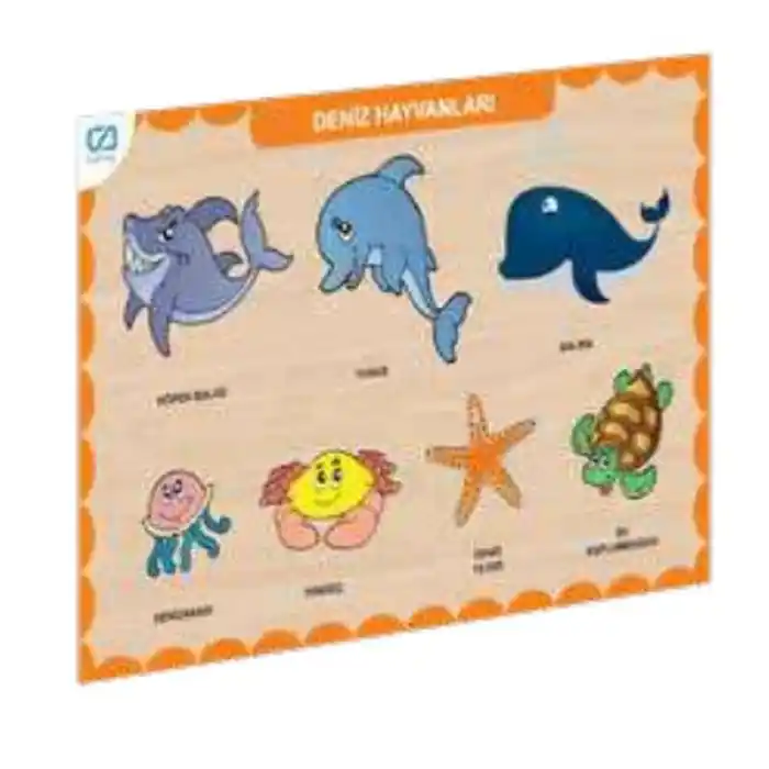 TCX Ahşap Deniz Hayvanları Eğitici Set