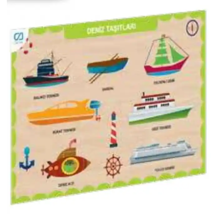 TCX Ahşap Deniz Taşıtları Eğitici Set