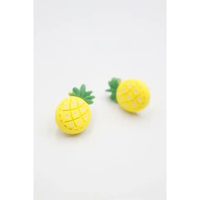 TCX Ananas Hamur Küpe - ÇOK RENKLİ