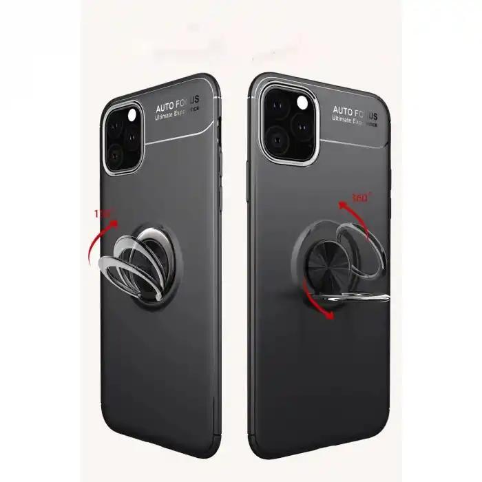 TCX Apple İphone 11 Pro Kılıf Range Yüzüklü Silikon - Mavi