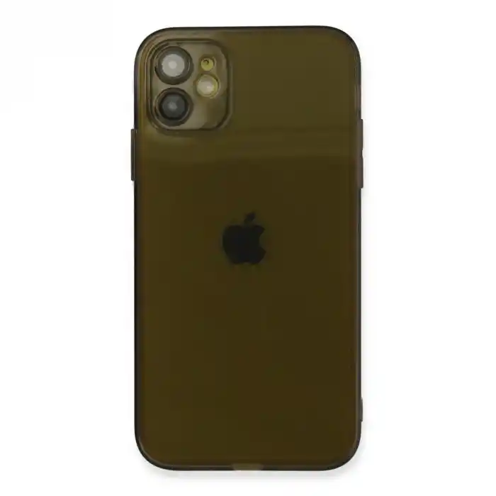 TCX Apple İphone 12 Kılıf Fly Lens Silikon - Siyah