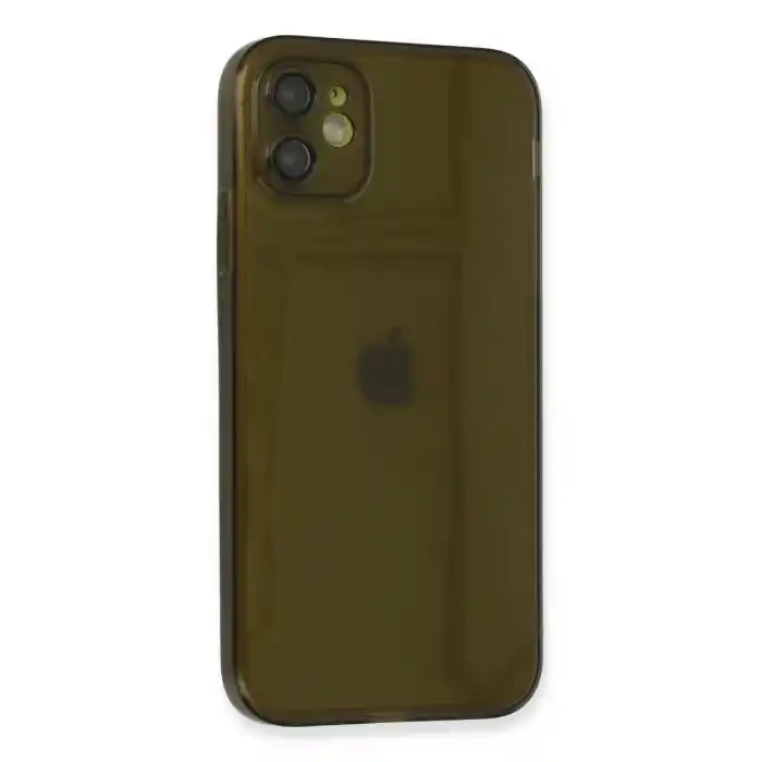TCX Apple İphone 12 Kılıf Fly Lens Silikon - Siyah