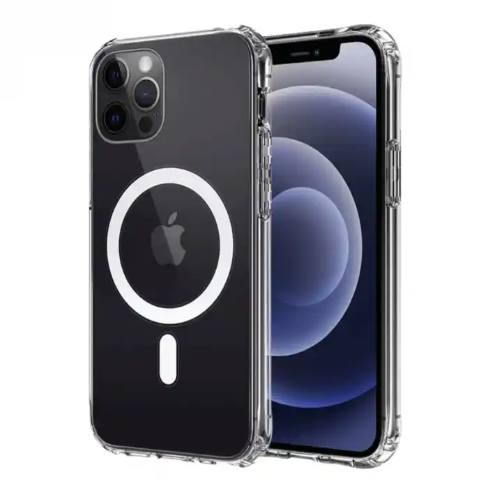 TCX Apple İphone 12 Kılıf Magneticsafe Şeffaf Silikon - Şeffaf