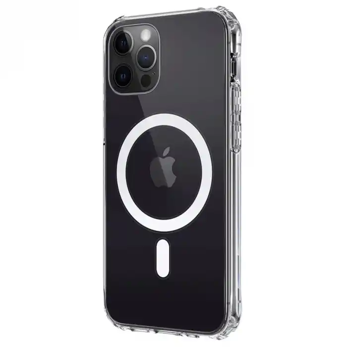 TCX Apple İphone 12 Kılıf Magneticsafe Şeffaf Silikon - Şeffaf