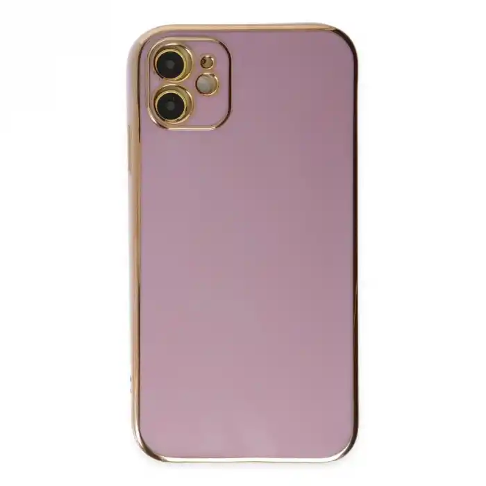 TCX Apple İphone 12 Kılıf Volet Silikon - Mor