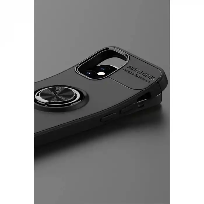 TCX Apple İphone 12 Mini Kılıf Range Yüzüklü Silikon - Kırmızı