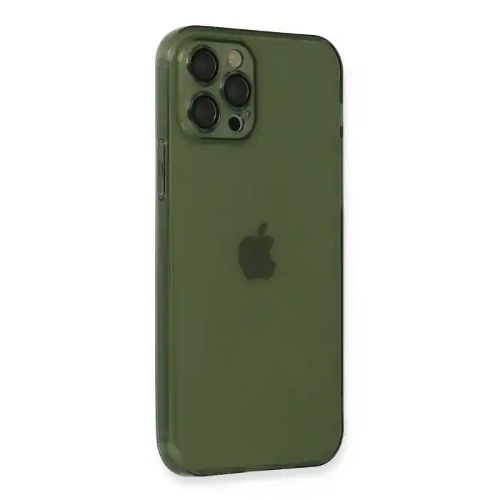 TCX Apple İphone 12 Pro Kılıf Fly Lens Silikon - Yeşil