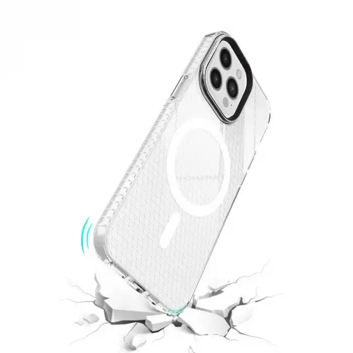TCX Apple İphone 12 Pro Max Kılıf Beta Magneticsafe Silikon - Şeffaf
