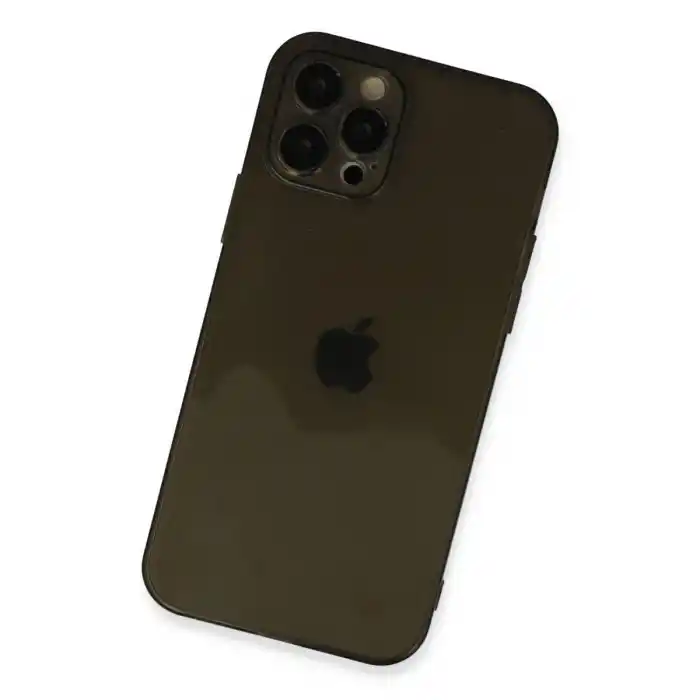 TCX Apple İphone 12 Pro Max Kılıf Fly Lens Silikon - Siyah
