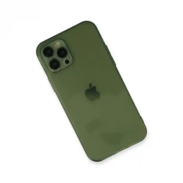 TCX Apple İphone 12 Pro Max Kılıf Fly Lens Silikon - Yeşil