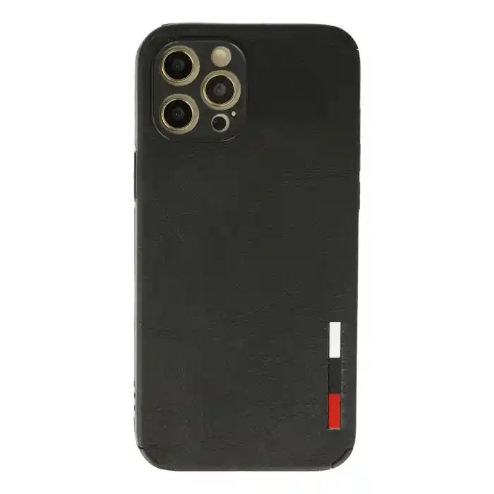 TCX Apple İphone 12 Pro Max Kılıf Loop Deri Silikon - Siyah