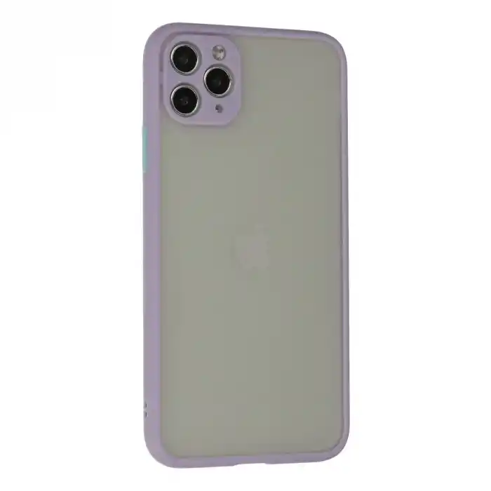 TCX Apple İphone 12 Pro Max Kılıf Montreal Silikon Kapak - Mor