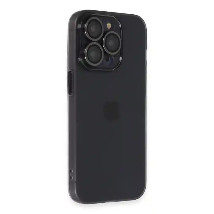 TCX Apple İphone 13 Pro Max Kılıf Luko Lens Silikon - Siyah