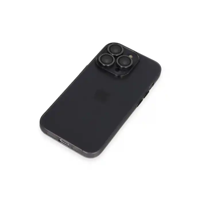 TCX Apple İphone 13 Pro Max Kılıf Luko Lens Silikon - Siyah