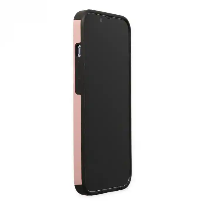 TCX Apple İphone 13 Pro Max Kılıf Mega Standlı Silikon - Pudra