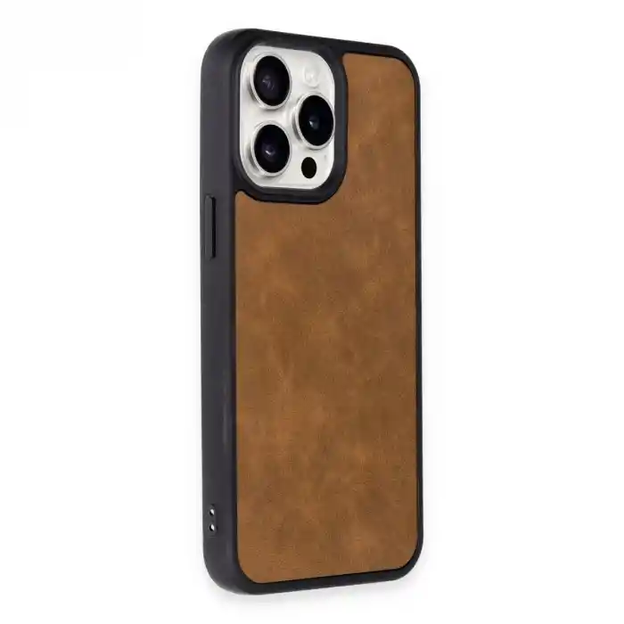 TCX Apple İphone 14 Pro Kılıf Aras Deri Kapak - Taba