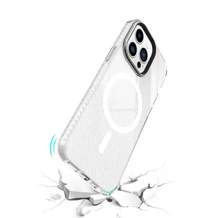 TCX Apple İphone 14 Pro Kılıf Beta Magneticsafe Silikon - Şeffaf