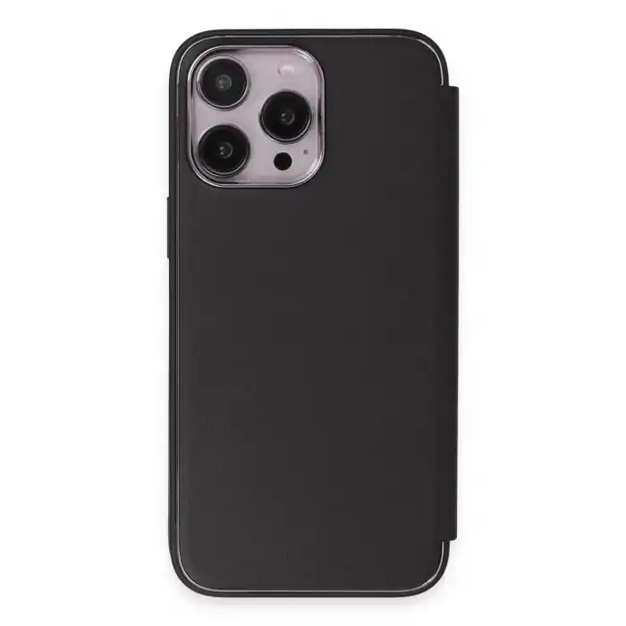 TCX Apple İphone 14 Pro Max Kılıf Dolpin Kapaklı - Siyah