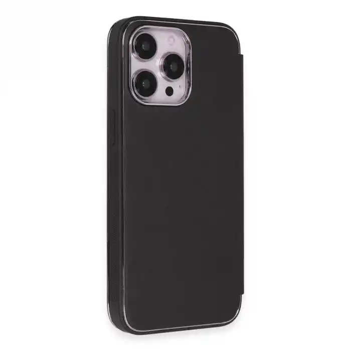 TCX Apple İphone 14 Pro Max Kılıf Dolpin Kapaklı - Siyah