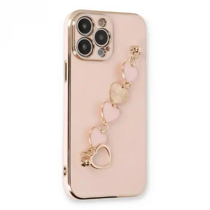 TCX Apple İphone 14 Pro Max Kılıf Esila Silikon - Pudra