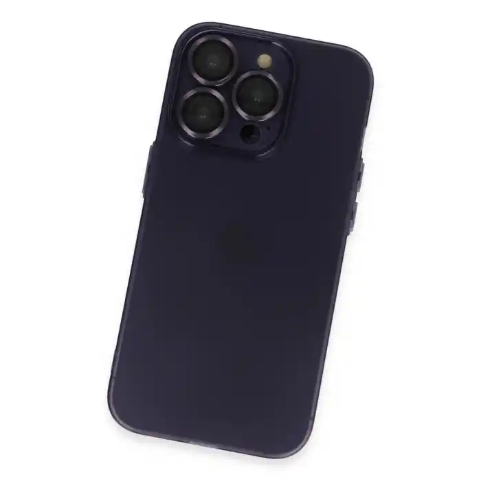 TCX Apple İphone 14 Pro Max Kılıf Luko Lens Silikon - Derin Mor