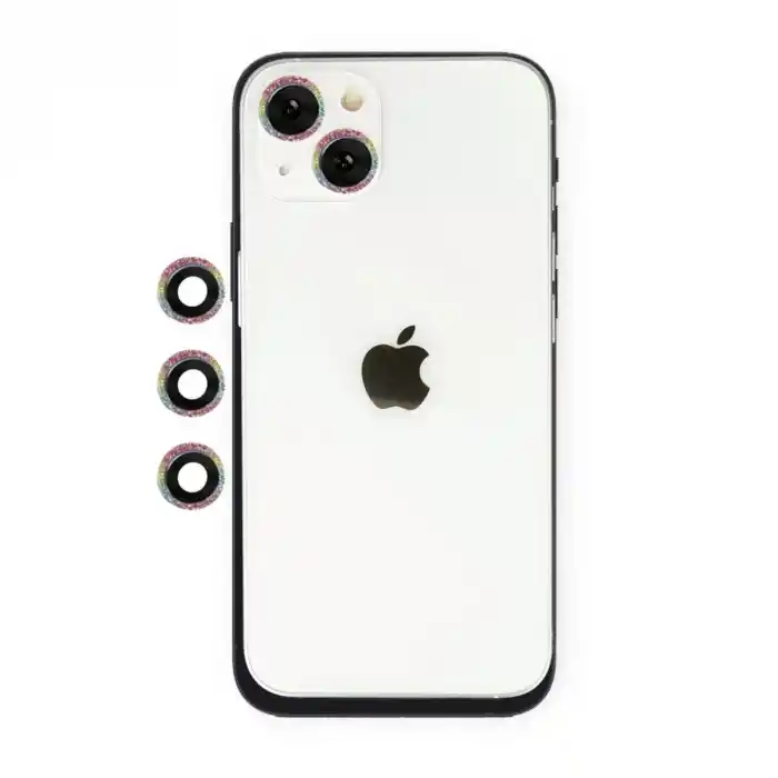 TCX Apple İphone 14 Shine Kamera Lens - Rainbow