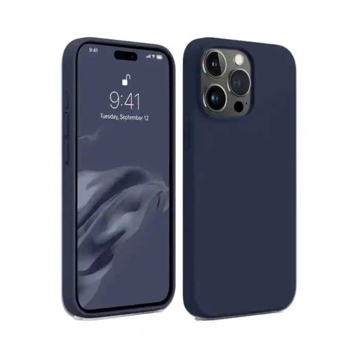 TCX Apple İphone 15 Pro Max Kılıf First Silikon - Lacivert
