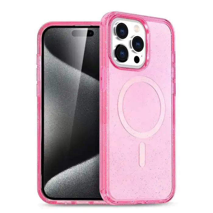 TCX Apple İphone 15 Pro Max Kılıf  Magsafe Kapak - Pembe