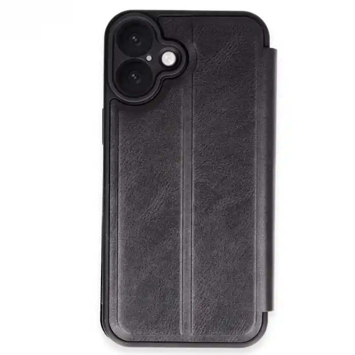 TCX Apple İphone 16 Plus Kılıf Flip Cover - Siyah