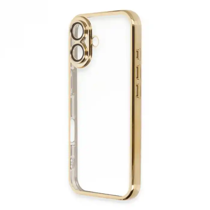TCX Apple İphone 16 Plus Kılıf Razer Lensli Silikon - Gold