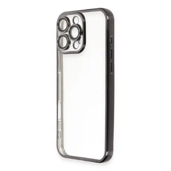 TCX Apple İphone 16 Pro Max Kılıf Razer Lensli Silikon - Siyah