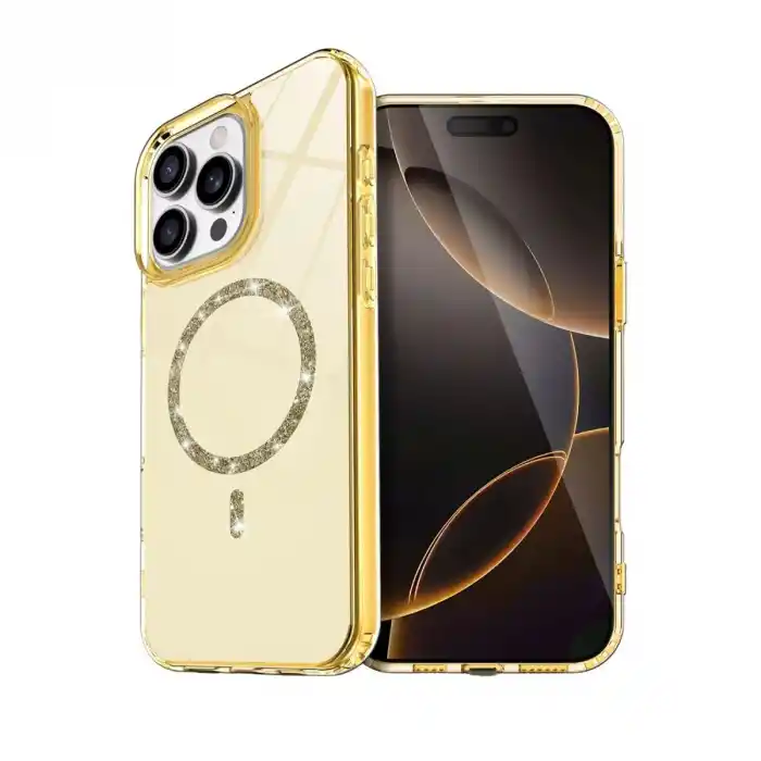 TCX Apple İphone 16 Pro Max Live Diamond Magsafe Kapak - Sarı