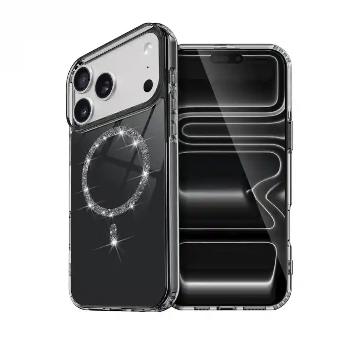 TCX Apple İphone 17 Pro Max Live Diamond Magsafe Kapak - Siyah