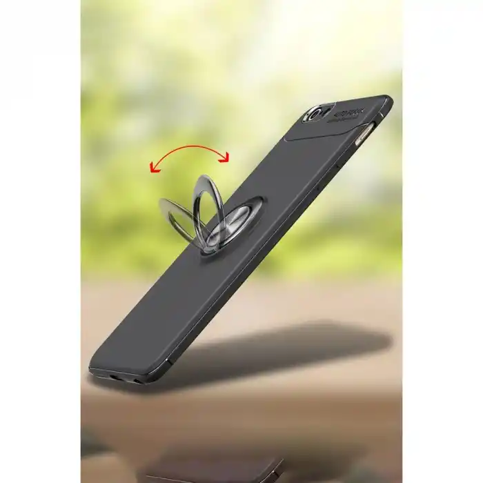TCX Apple İphone 6 Kılıf Range Yüzüklü Silikon - Kırmızı