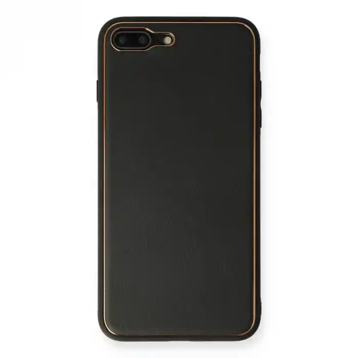 TCX Apple İphone 7 Plus Kılıf Coco Deri Silikon Kapak - Siyah