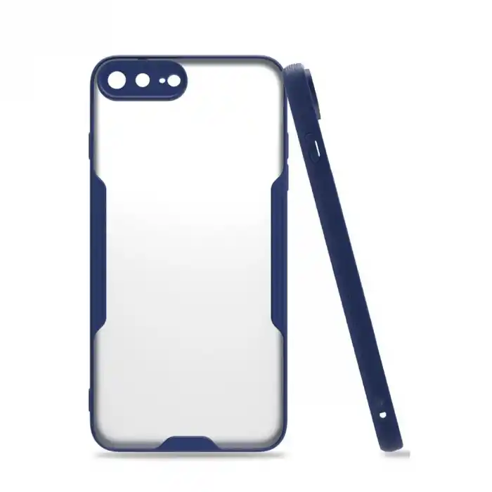 TCX Apple İphone 7 Plus Kılıf Platin Silikon - Lacivert