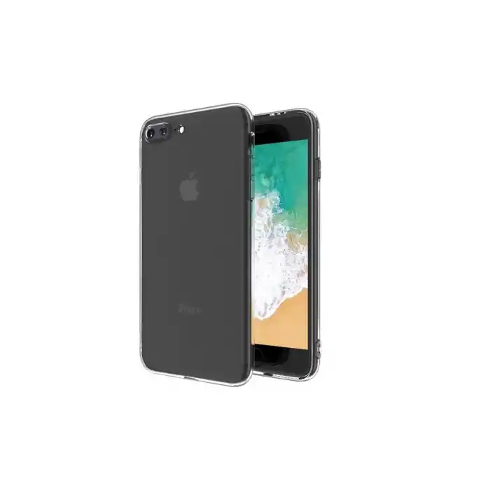 TCX Apple İphone 8 Plus Kılıf Deluxe 2mm Şeffaf Silikon