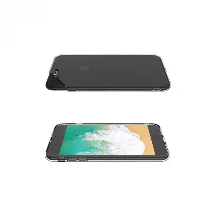 TCX Apple İphone 8 Plus Kılıf Deluxe 2mm Şeffaf Silikon