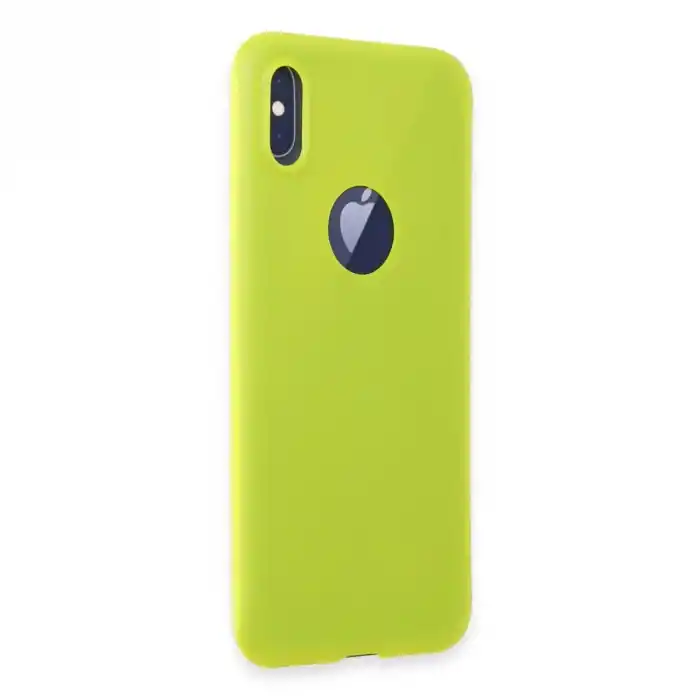 TCX Apple İphone X Kılıf First Silikon - Parlak Sarı